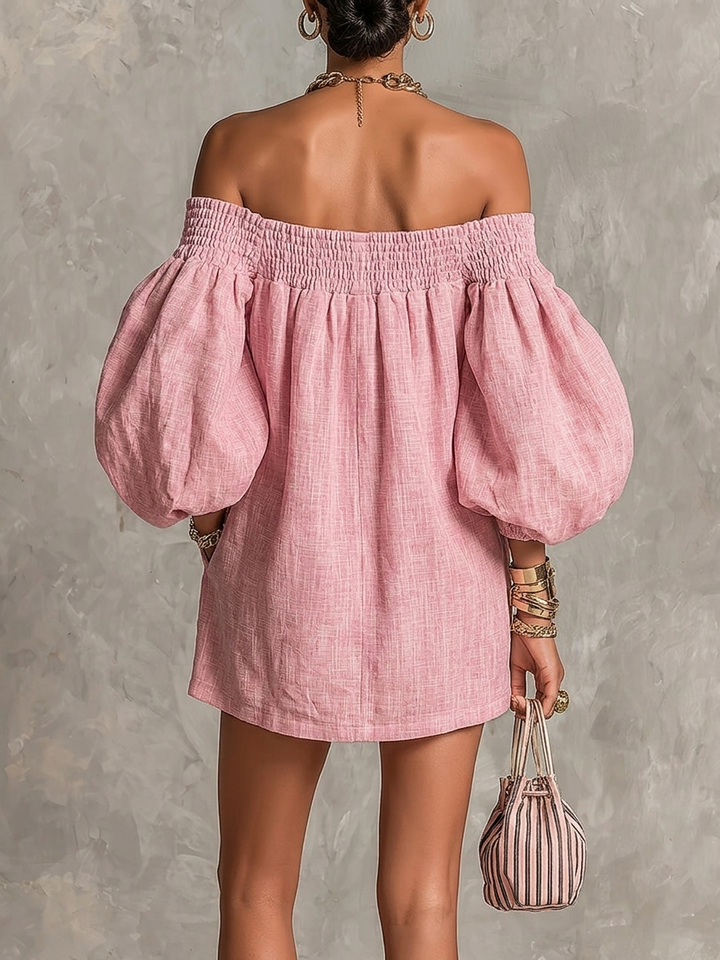 Mira Off-Shoulder Mini Dress