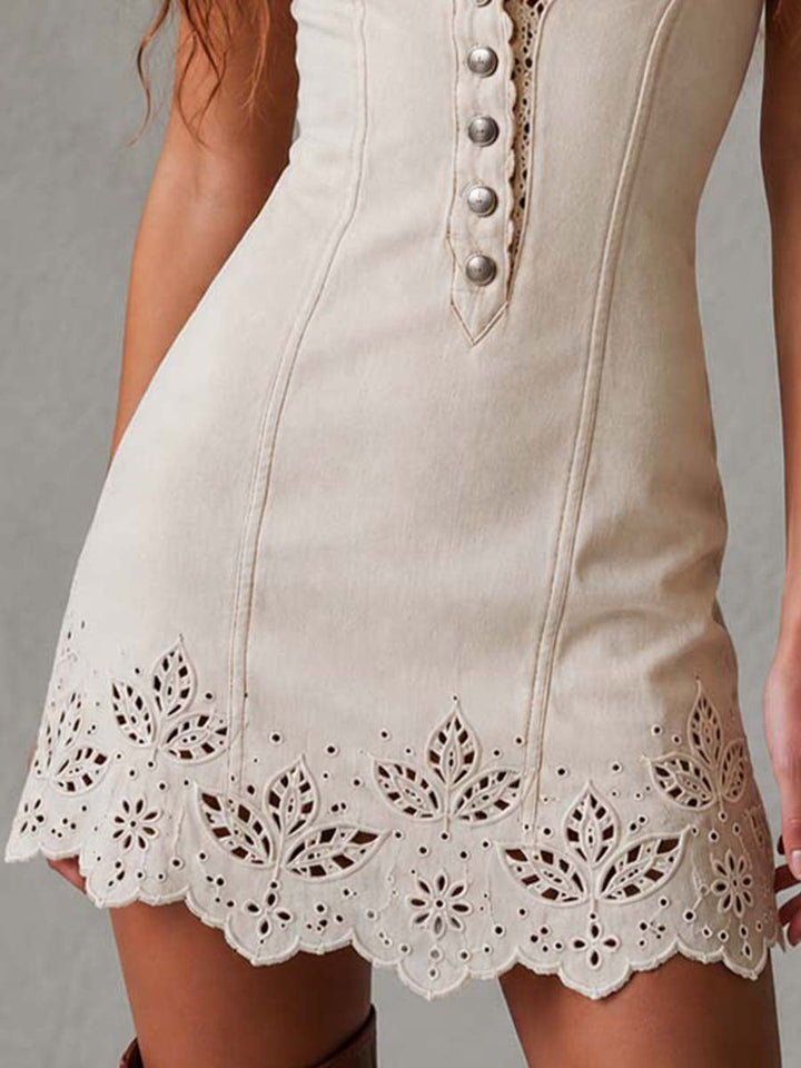 Aria Lace Cutout Mini Dress