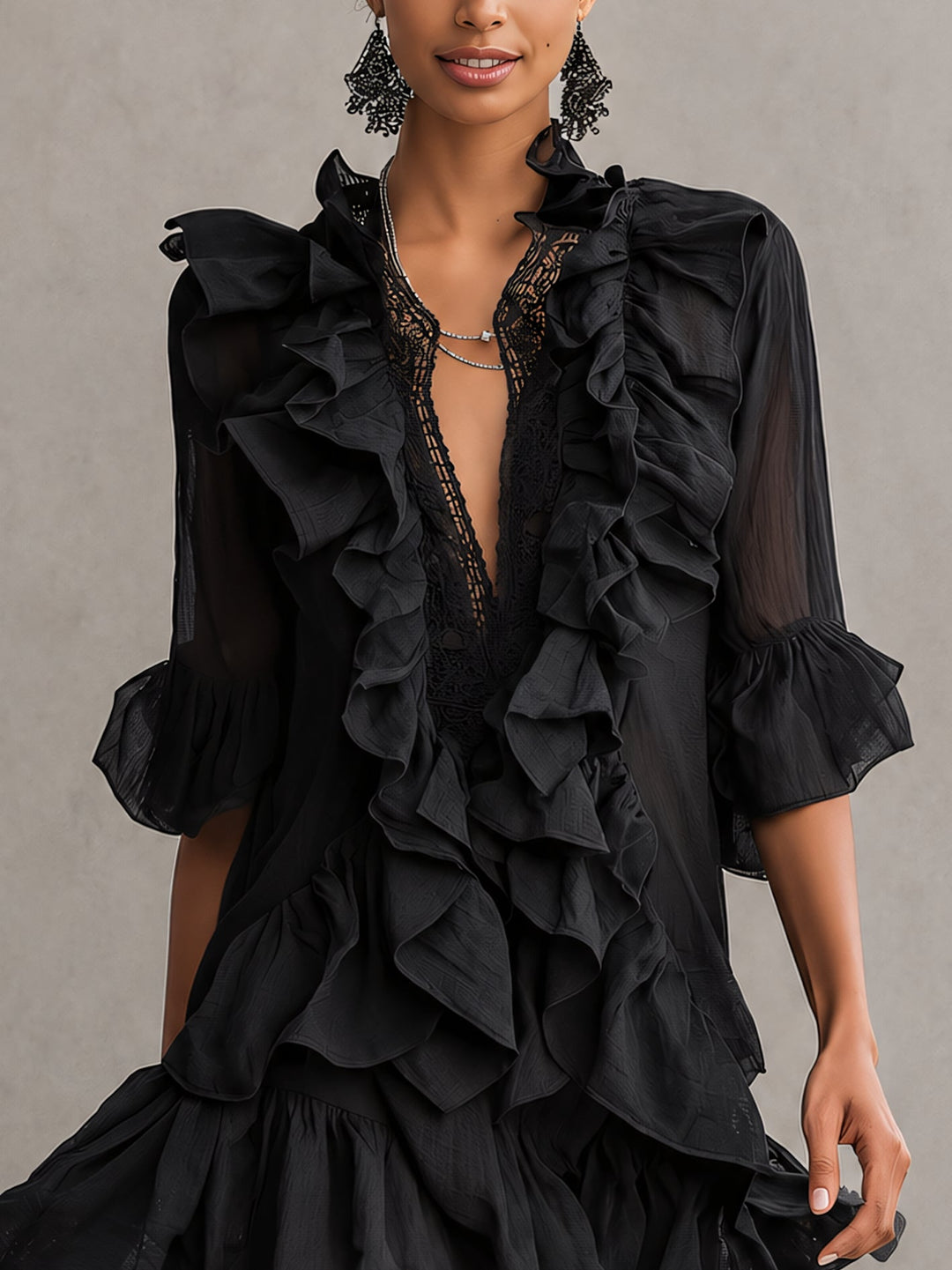 Mara Ruffled Mini Dress