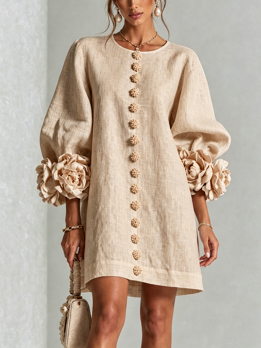 Clara Floral Button-down Mini Dress