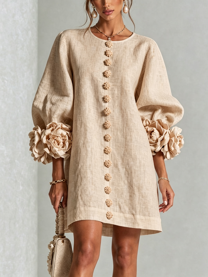 Clara Floral Button-down Mini Dress