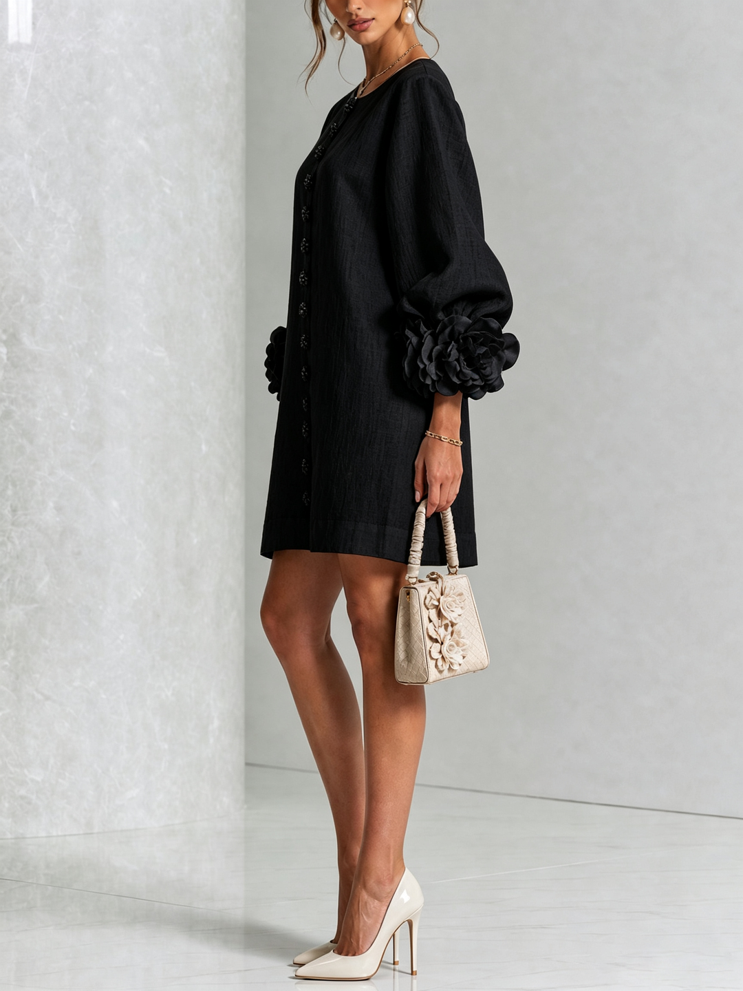 Clara Floral Button-down Mini Dress