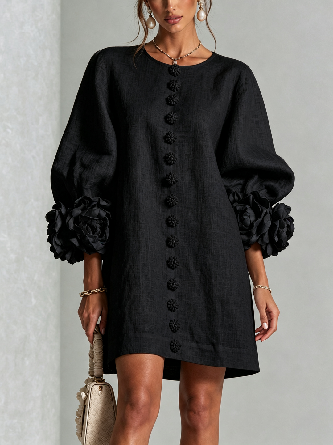Clara Floral Button-down Mini Dress