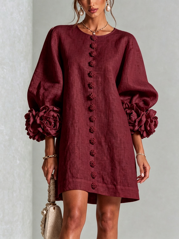 Clara Floral Button-down Mini Dress