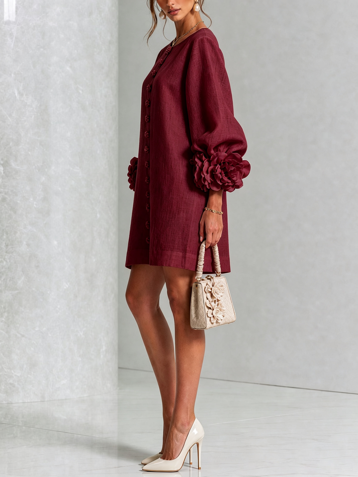 Clara Floral Button-down Mini Dress
