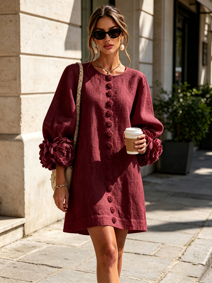 Clara Floral Button-down Mini Dress