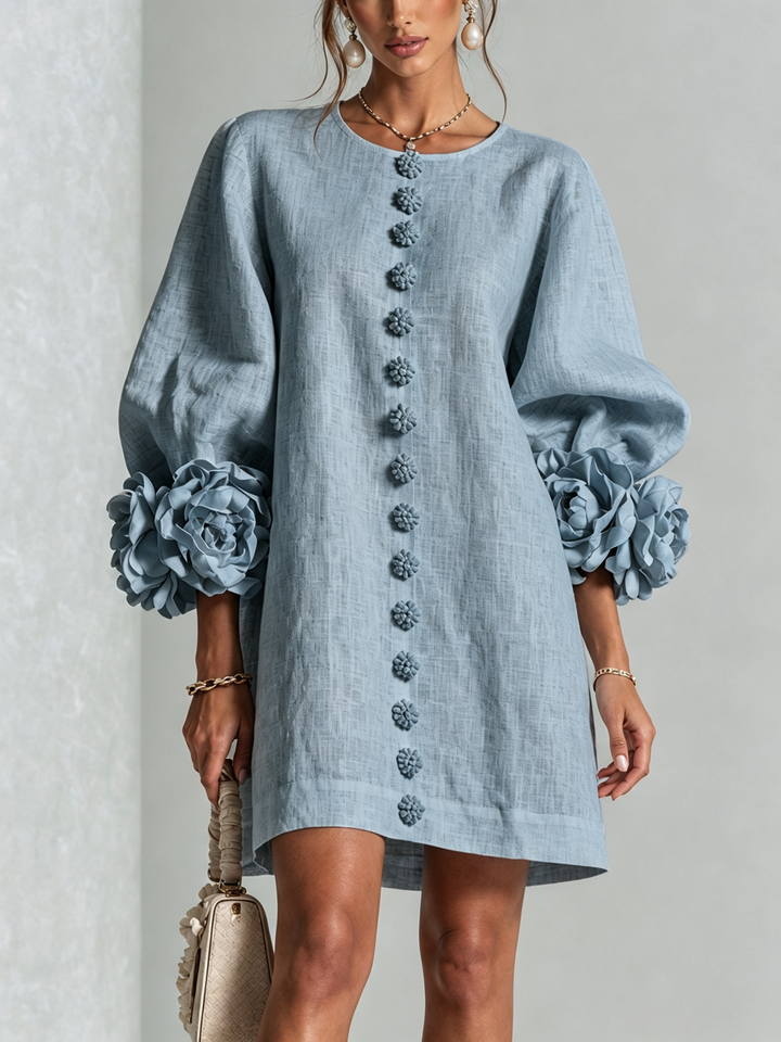 Clara Floral Button-down Mini Dress