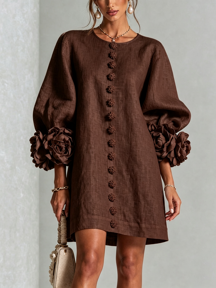 Clara Floral Button-down Mini Dress