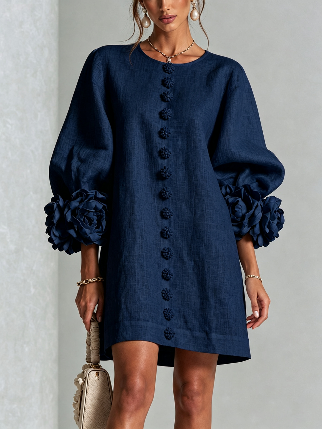 Clara Floral Button-down Mini Dress