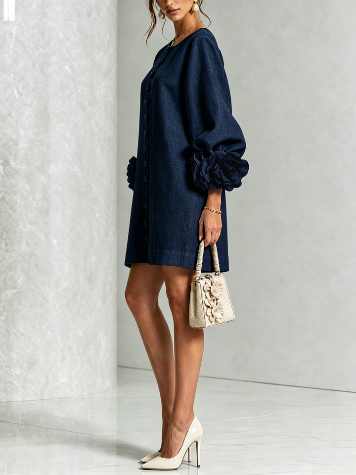 Clara Floral Button-down Mini Dress