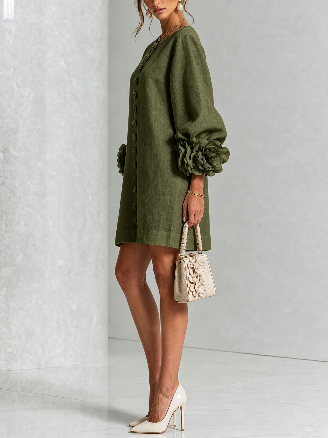 Clara Floral Button-down Mini Dress