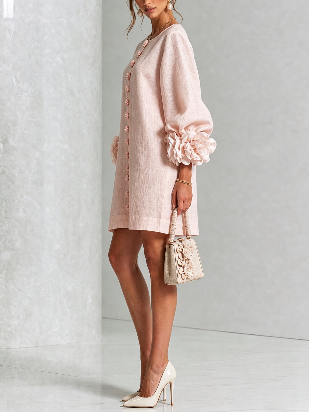 Clara Floral Button-down Mini Dress