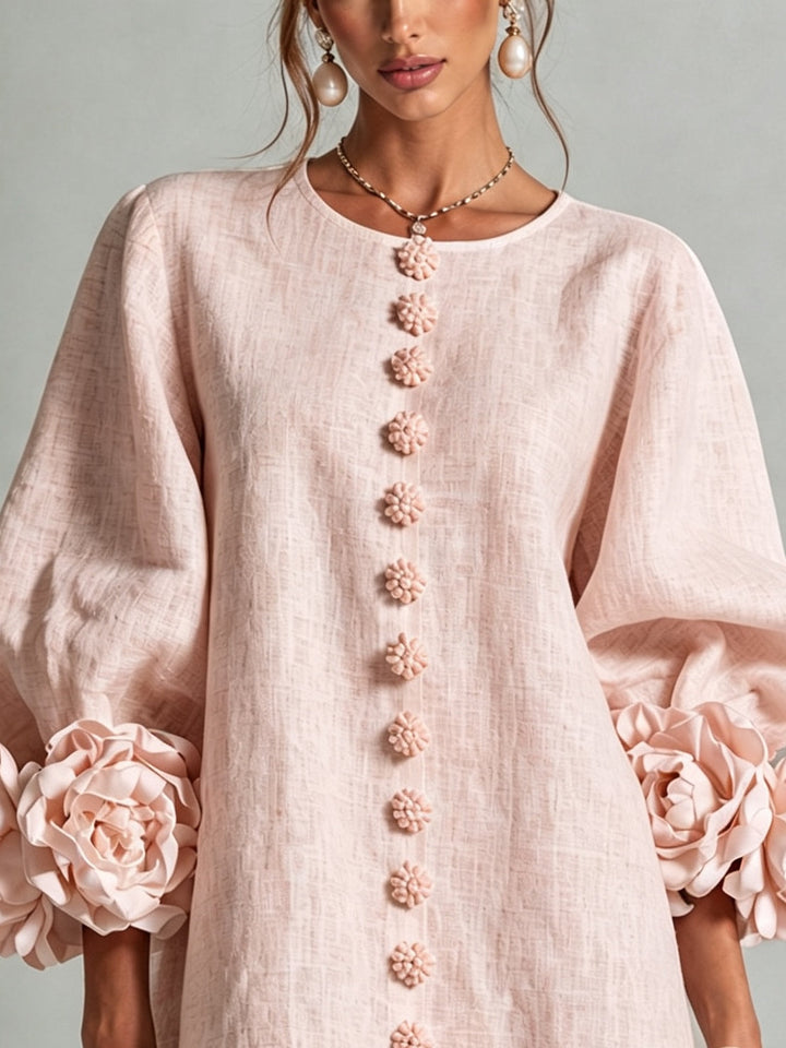 Julia Floral Button-down Mini Dress