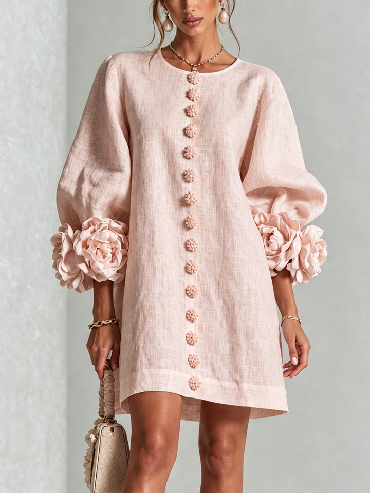 Clara Floral Button-down Mini Dress