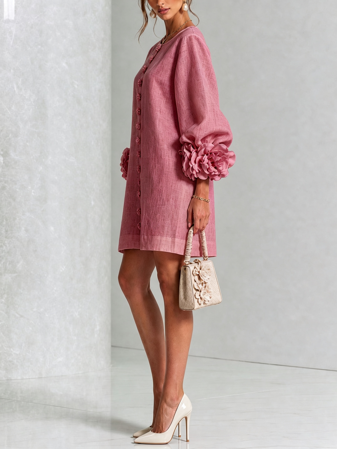 Clara Floral Button-down Mini Dress