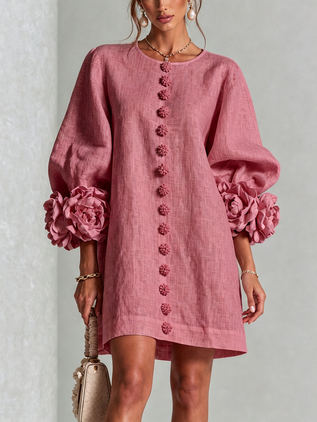 Clara Floral Button-down Mini Dress