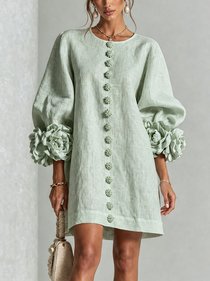 Clara Floral Button-down Mini Dress