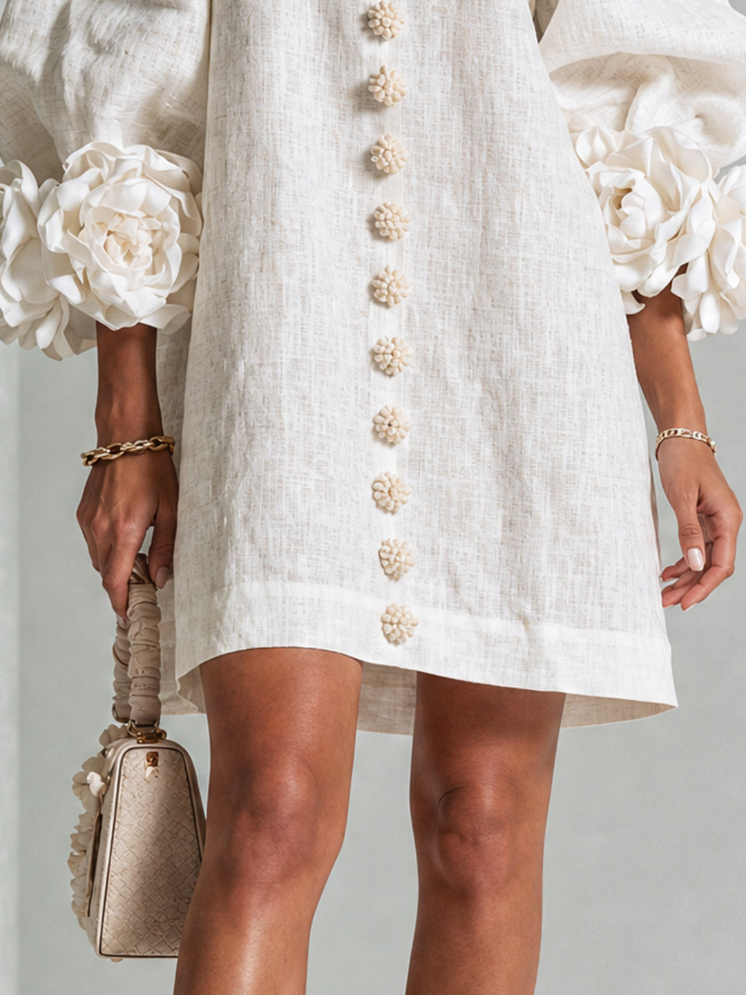 Clara Floral Button-down Mini Dress