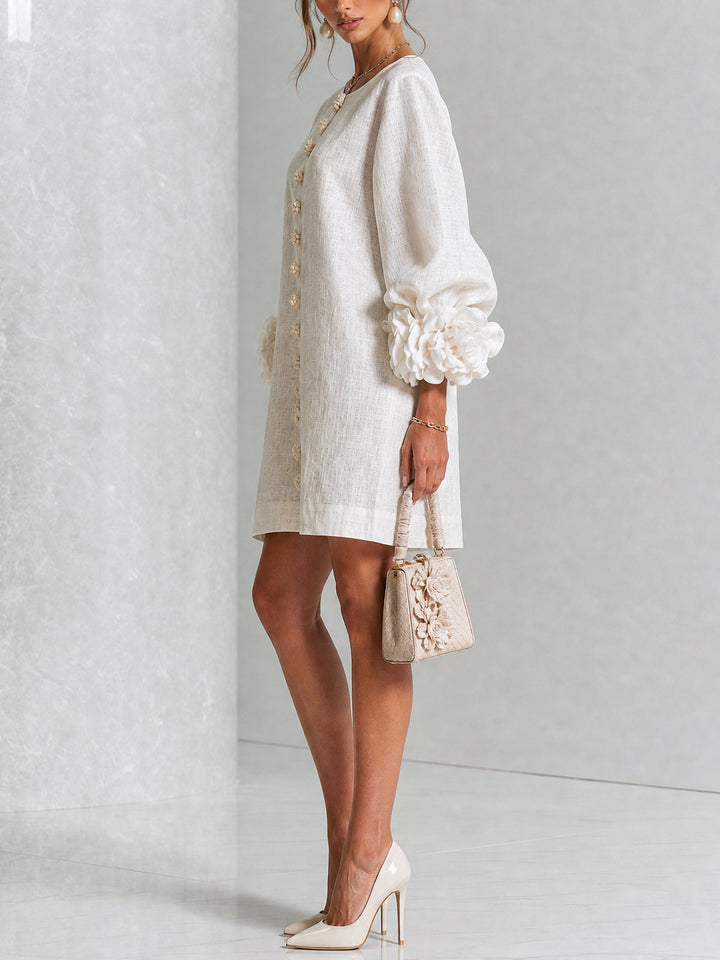 Clara Floral Button-down Mini Dress