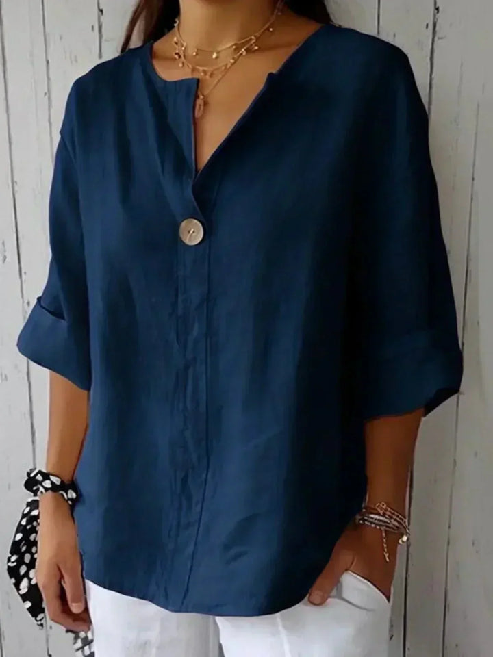Elise | Relaxed V-Neck Top