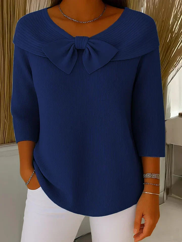Mira Bow Crewneck Sweater