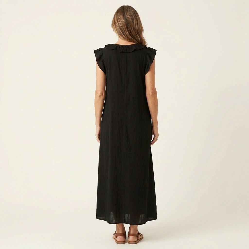 Elara V-Neck Maxi Dress
