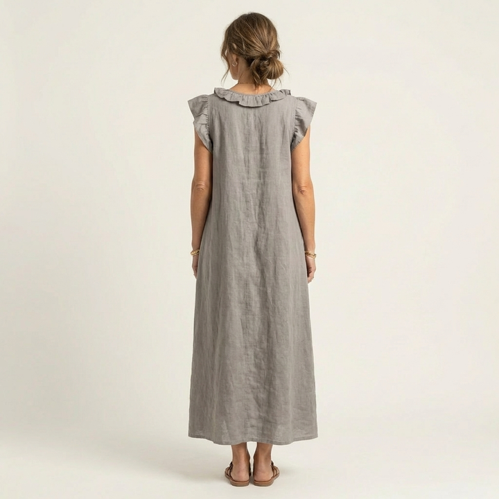 Elara V-Neck Maxi Dress