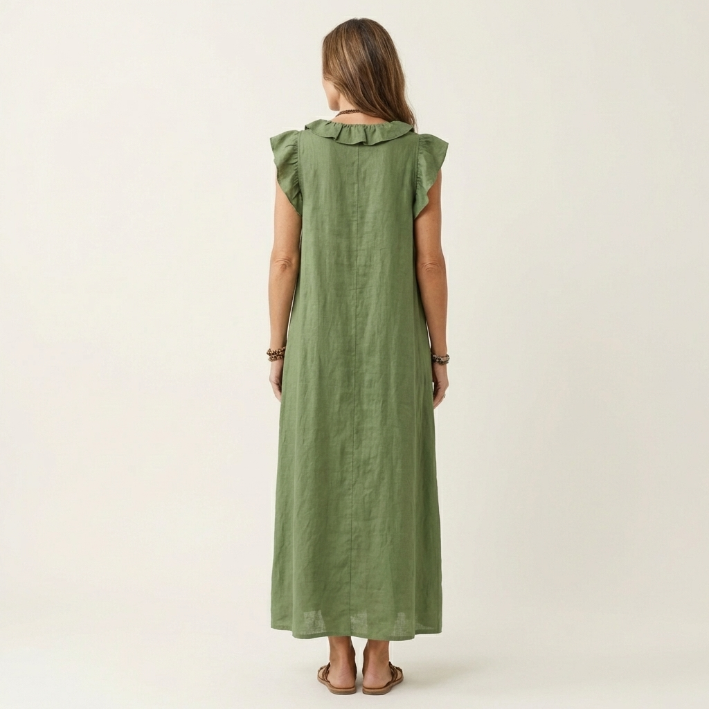 Elara V-Neck Maxi Dress