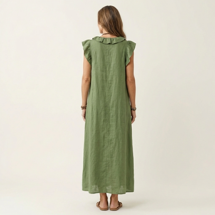 Elara V-Neck Maxi Dress