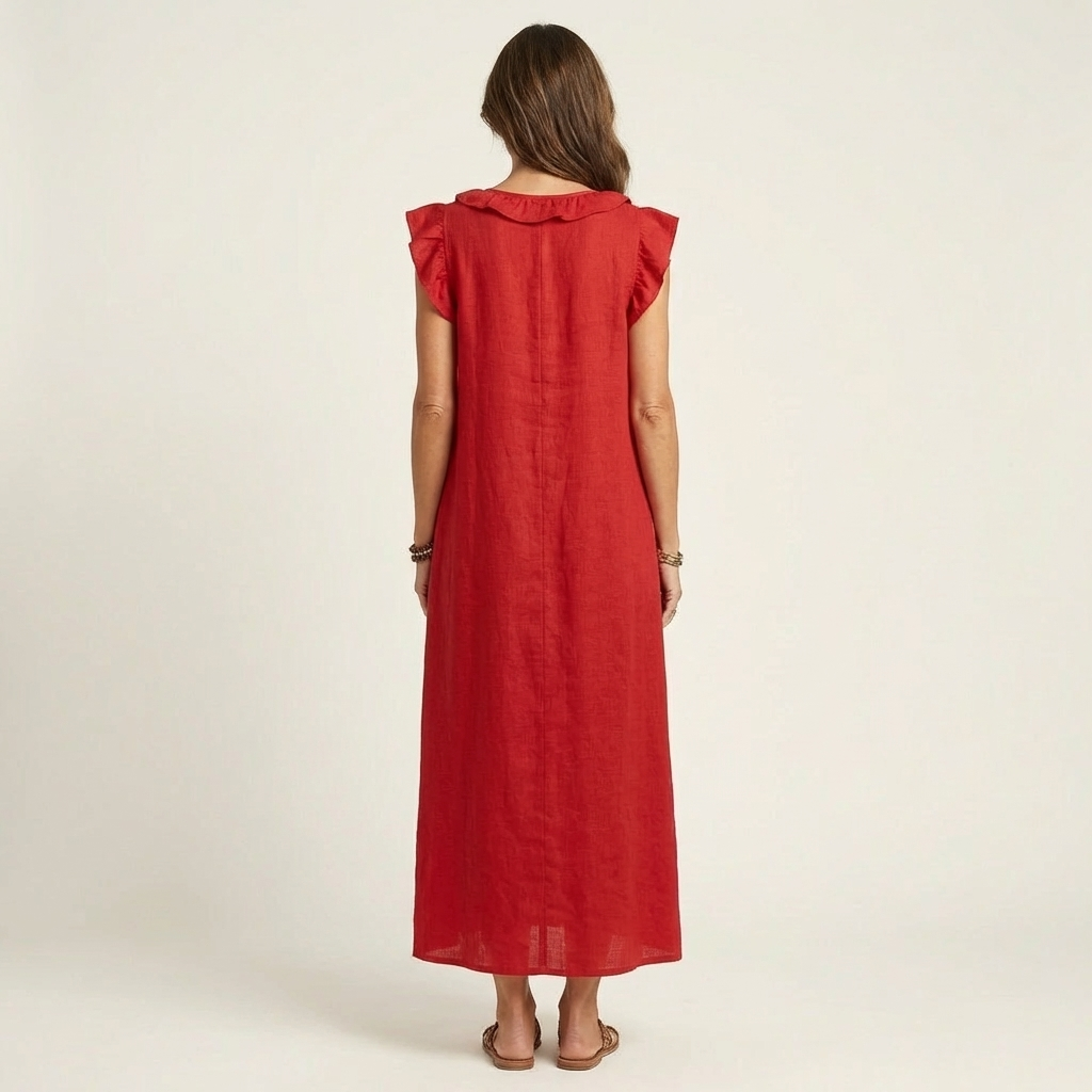 Elara V-Neck Maxi Dress