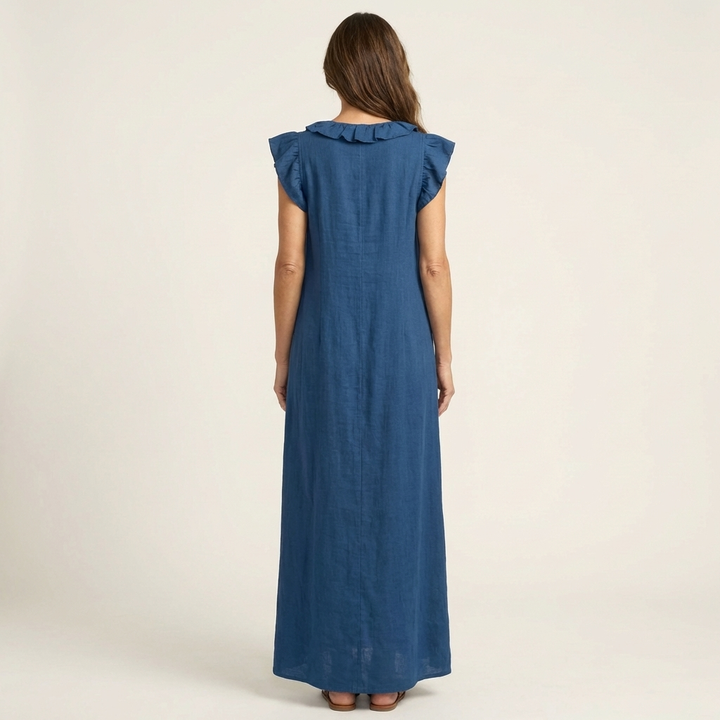 Elara V-Neck Maxi Dress