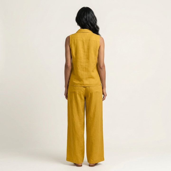 Rhea Tie-Front Wide-Leg Set