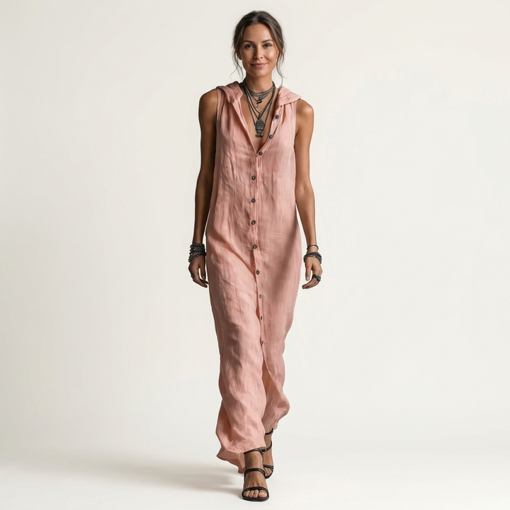 Elodie Hooded Maxi Dress