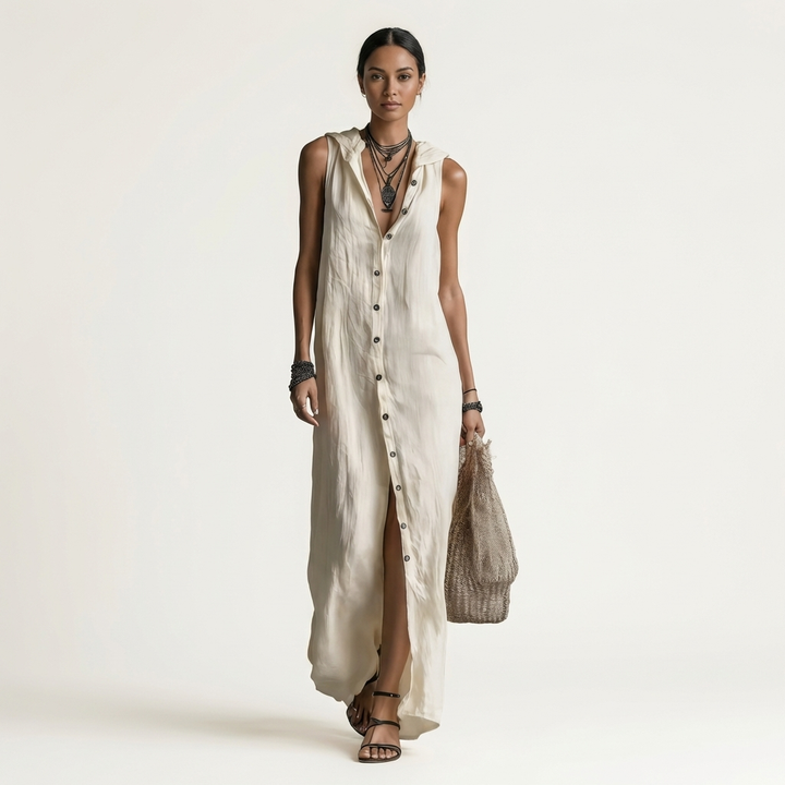 Elodie Hooded Maxi Dress