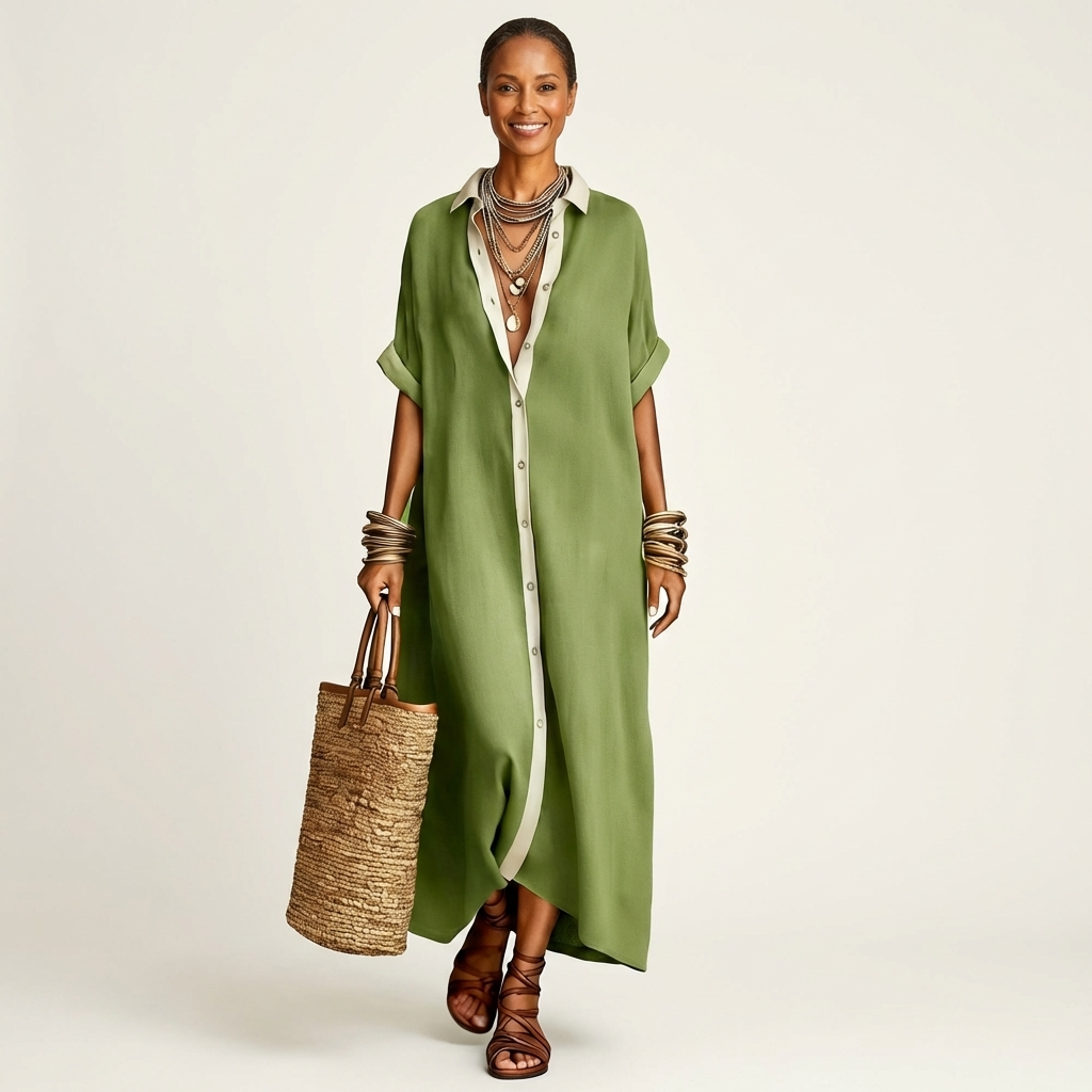 Clara Maxi Shirt Dress
