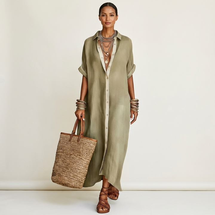 Clara Maxi Shirt Dress