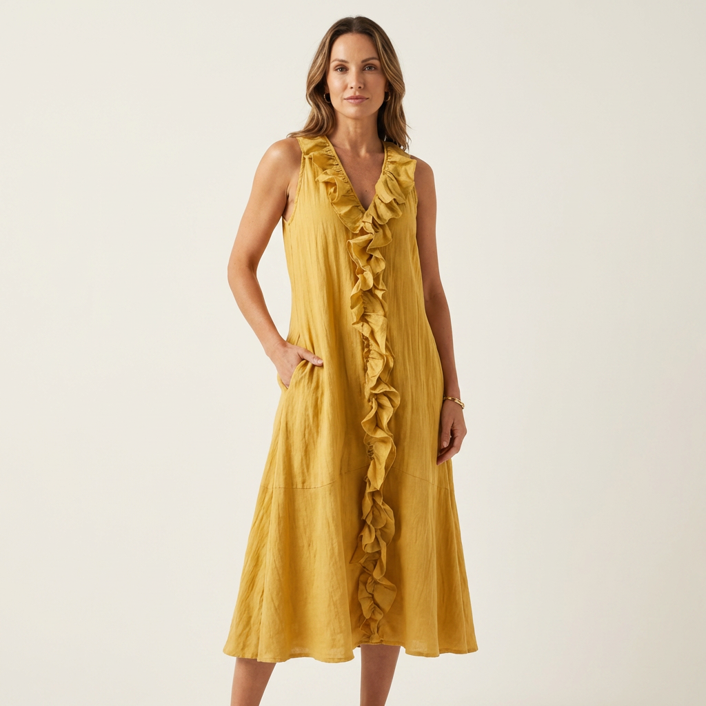 Esme Ruffle Maxi Dress