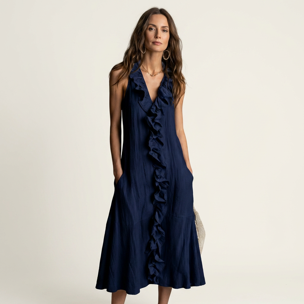Esme Ruffle Maxi Dress