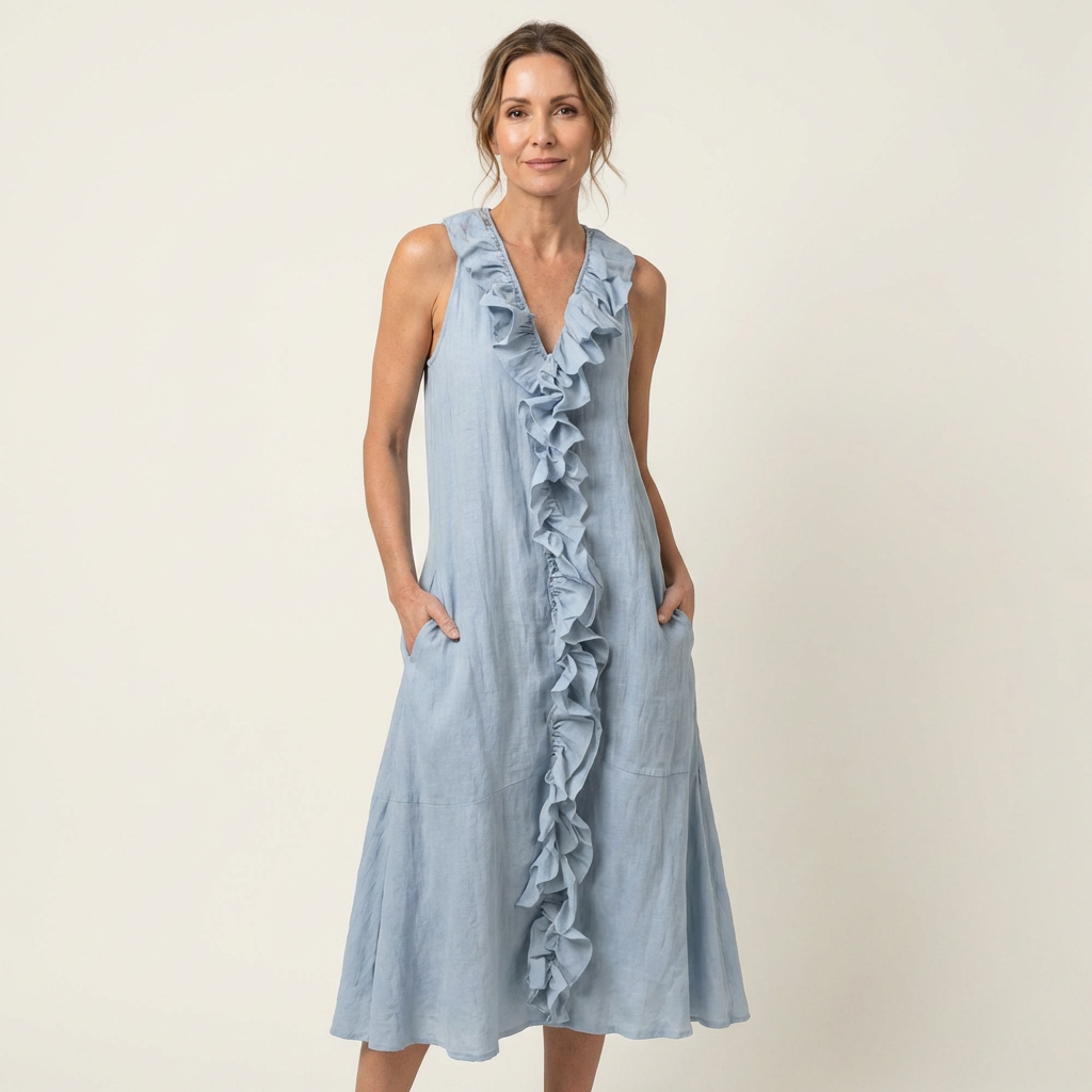 Esme Ruffle Maxi Dress