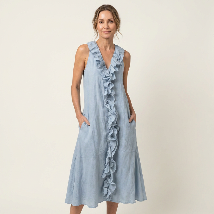 Esme Ruffle Maxi Dress