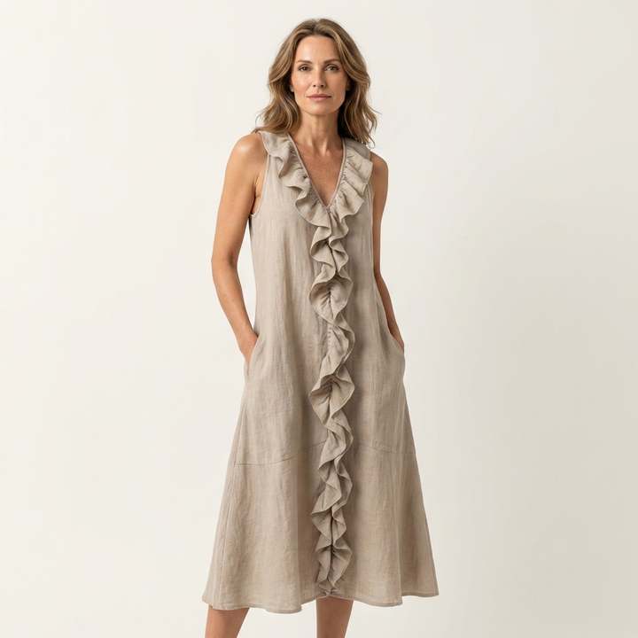 Esme Ruffle Maxi Dress
