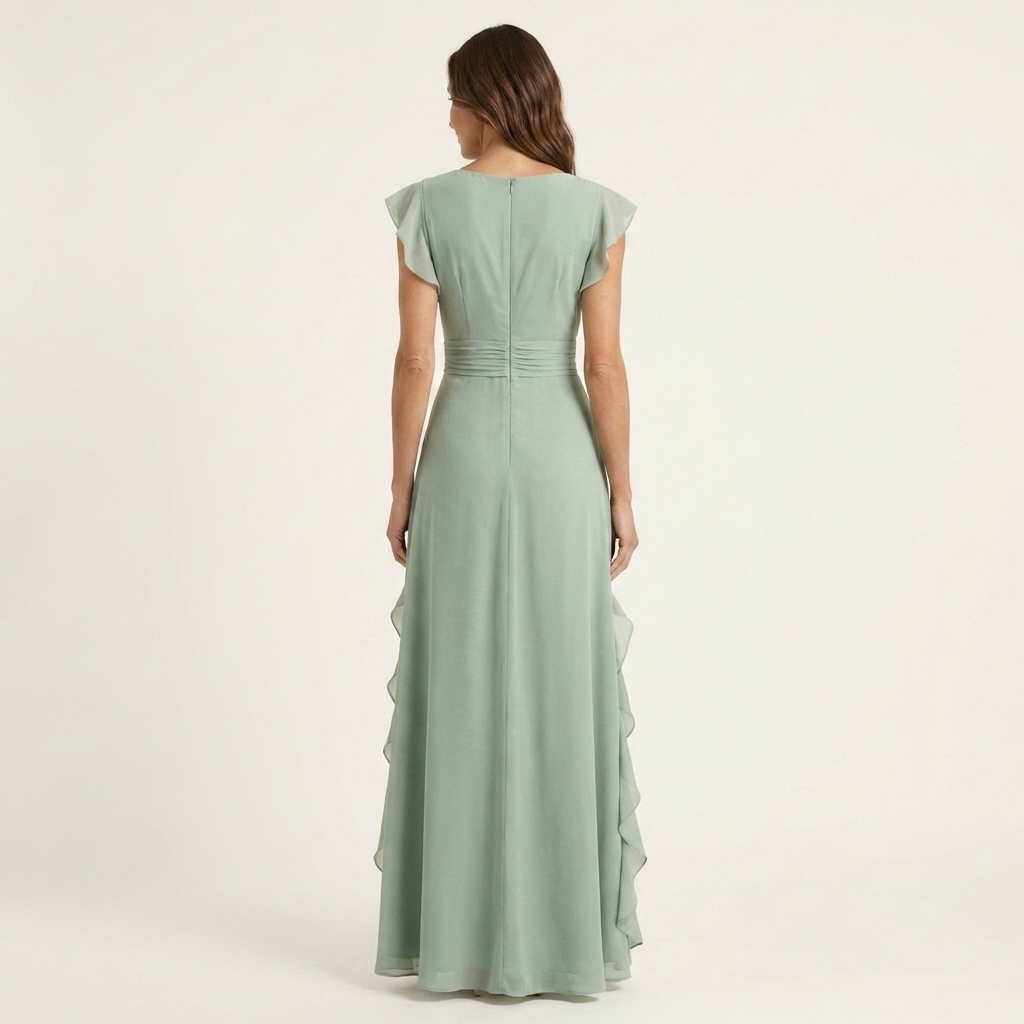 Mira Ruffle Wrap Maxi Dress