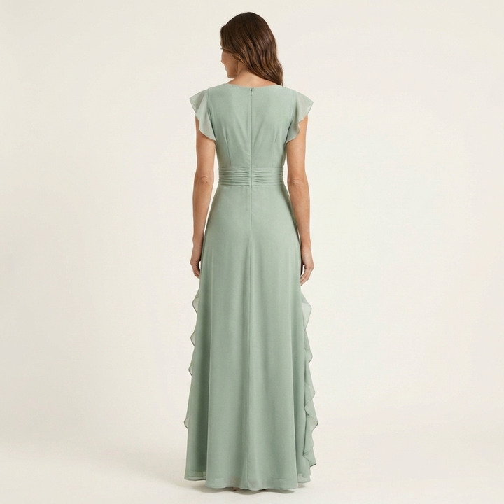 Mira Ruffle Wrap Maxi Dress