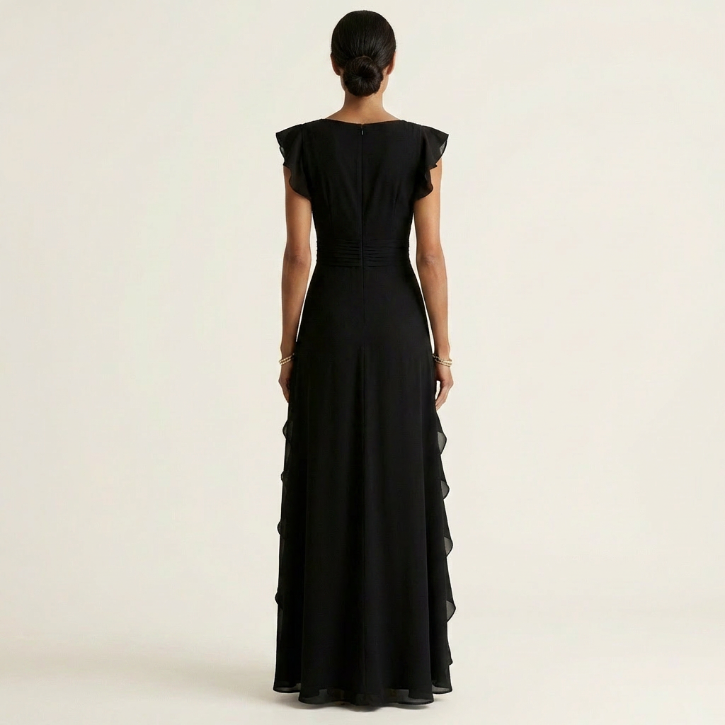 Mira Ruffle Wrap Maxi Dress