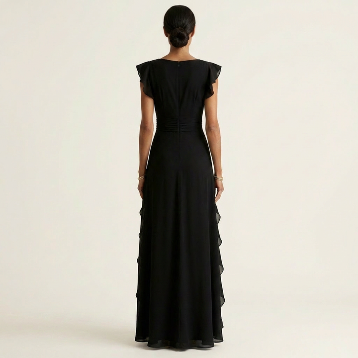 Mira Ruffle Wrap Maxi Dress