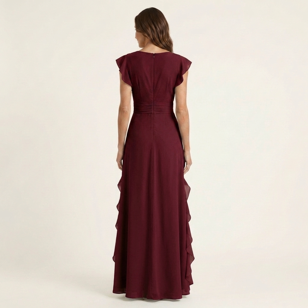 Mira Ruffle Wrap Maxi Dress