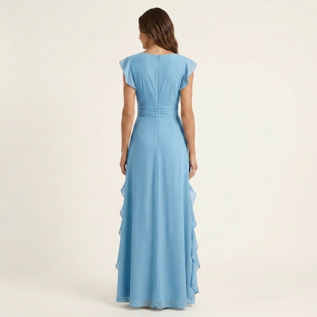 Mira Ruffle Wrap Maxi Dress