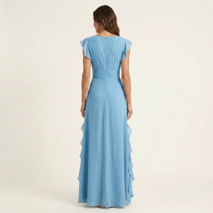 Mira Ruffle Wrap Maxi Dress