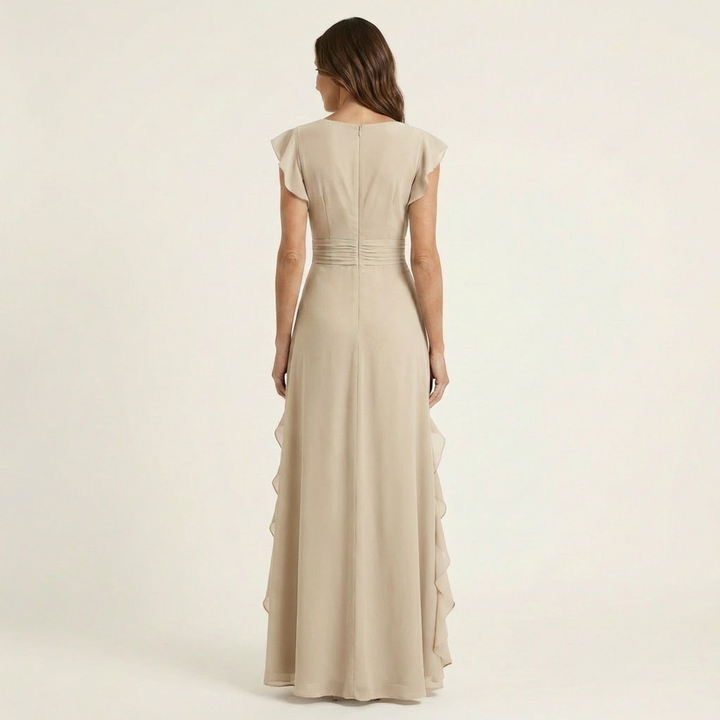 Mira Ruffle Wrap Maxi Dress