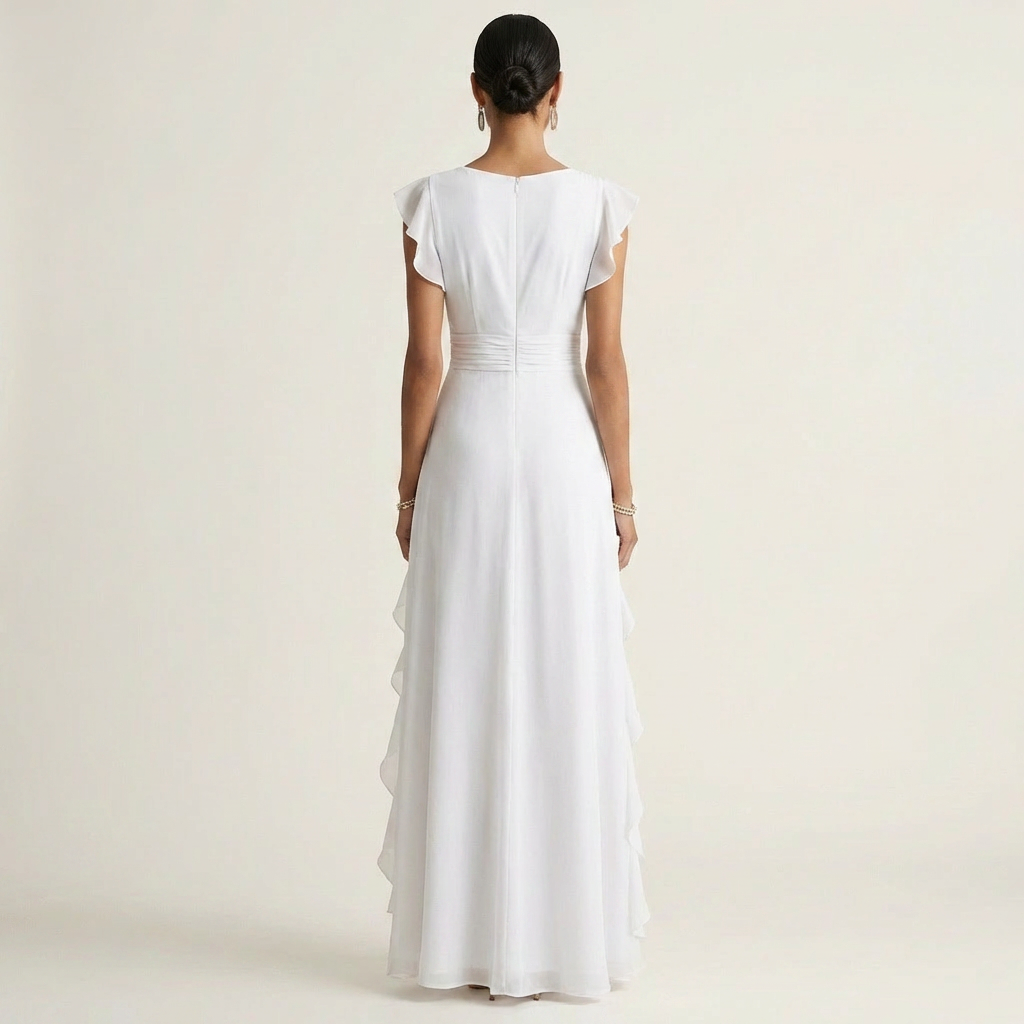 Mira Ruffle Wrap Maxi Dress